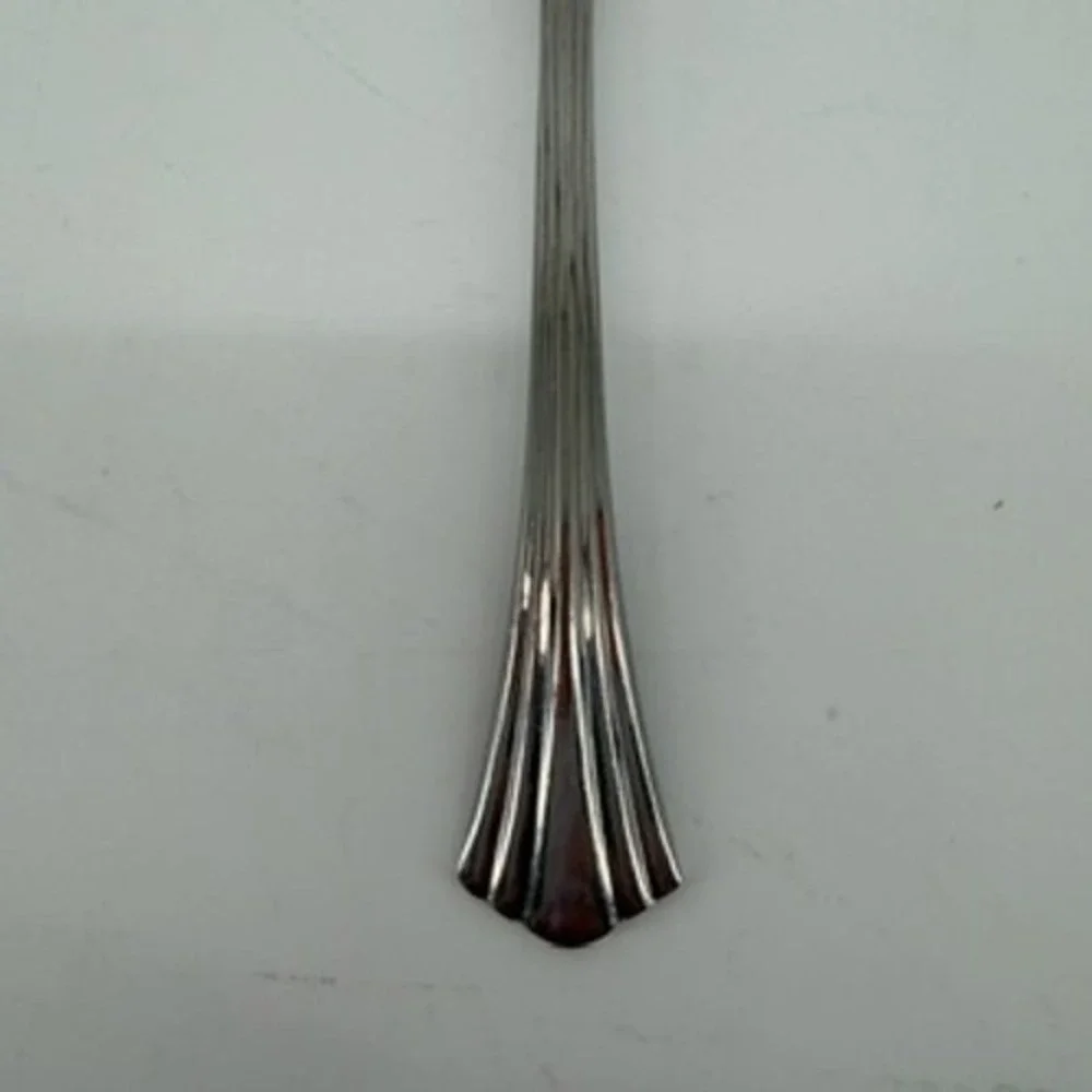 1847 Rogers Bros Silverplate Teaspoon Flared Ribbed Handle Korea 6 Inch